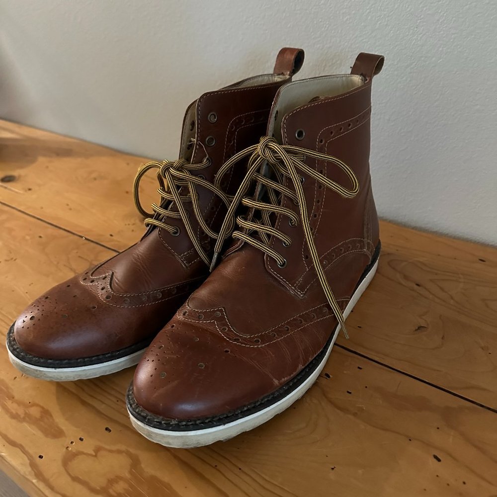Men's leather "Sole" lace up boots